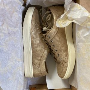 Sanders gold sneakers